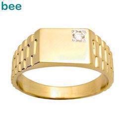 Image of Bee Jewelry Men´s Diamond Ring - "Rolex Look" 9 kt guld fingerring blank, model 24637